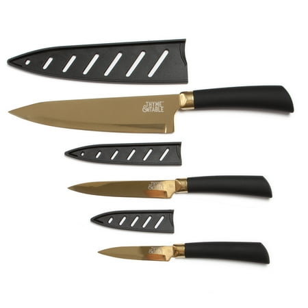 Thyme & Table Gold Chef Knife Set, 3 Piece
