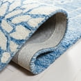thumbnail image 5 of SAFAVIEH Jardin Clara Floral Wool Runner Rug, Blue/Ivory, 2'3" x 9', 5 of 8