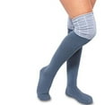 thumbnail image 6 of Teehee Women's Fashion Cotton Over The Knee Socks - 3 Pairs Pack (Rouched Top), 6 of 7