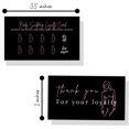 thumbnail image 3 of Body Sculpting Loyalty Discount Cards | 50 Pack | 2x3.5” inch Business Card Size | Black with Pink Design, 3 of 5