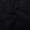 thumbnail image 6 of GigrtiJin Mens Long Sleeved V-Neck Sweater Elastic Hollow out Knitted Pullover Top Casual Loose Comfy Solid Color Blouse, 6 of 6