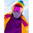 thumbnail image 6 of GRNSHTS 2-Hole Knitted Full Face Cover Ski Neck Gaiter, Winter Balaclava Warm Knit Beanie for Outdoor Sports (Light Purple), 6 of 13