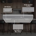 thumbnail image 2 of Broan-NuTone 36" Under Cabinet Range Hood, ENERGY STAR, 350 Max Blower CFM, 2 of 5