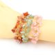 thumbnail image 3 of Xiao Hua Pulsera de cuentas hecha a mano, ideal para hombres y mujeres, con borlas de cristal de piedra natural irregulares y gotas de agua de piedra triturada (amarilla)., 3 of 5