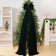 thumbnail image 3 of Naiovety Lazos para árbol de Navidad reutilizables para el hogar, lazos extra grandes, lazo grande, decoración extra para entretenimiento. Kits de decoración para fiestas verde oscuro 40*200cm, 3 of 6