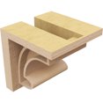 thumbnail image 5 of 4"W x 4"D x 4"H Wide Alma Rough Cedar Woodgrain TimberThane Corbel, Primed Tan, 5 of 6