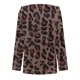 thumbnail image 4 of Mujeres Otoño Invierno Leopardo Bloque de color Estampado Vendaje Cruzado Cuello en V Cultivo Entrenamiento Raya Costura Manga larga Sexy Sudadera con capucha Tops Jersey Blusa Fridja  fhghd594, 4 of 5