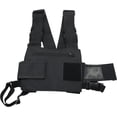 thumbnail image 3 of GHSDFBB ® Radio Chest Harness| Chest Front Pack |Pouch Holster Vest Rig (Rescue Essentials) for Two Way Radio Walkie Talkie Black, 3 of 7