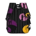 thumbnail image 4 of Goofa The Nightmare Before Christmas Pattern Casual Backpack for School & Travel – Lightweight Ergonomic Backpack with Laptop Compartment, Multiple Pockets-One Size, 4 of 5