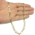 thumbnail image 5 of 10k Yellow Gold Hollow Figaro Chain Necklace, 5.4mm, 18", 5 of 5