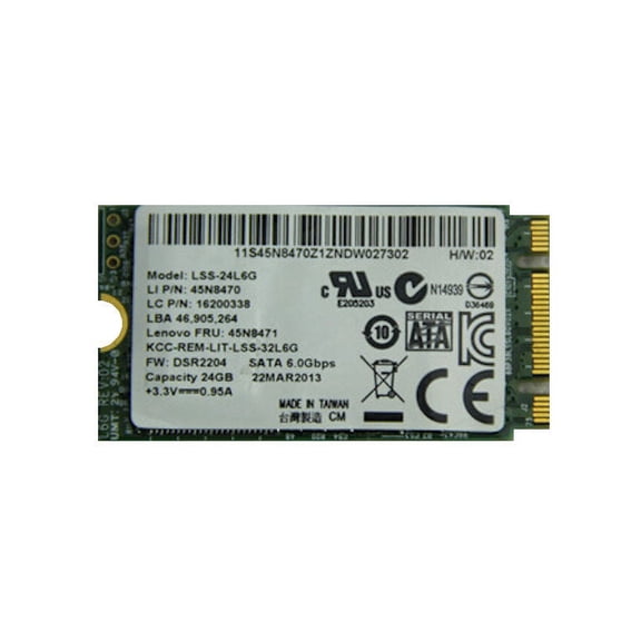 Lenovo ThinkPad S531 SSD 24GB Cache Memory 04Y2197