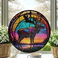thumbnail image 2 of Hanging Stained Glass for Windows Deer - Stained Glass for Windows Deer, Festival Gift Ornament, Year-Round Decorative Piece, Home Wall & Window Art, Brightens Any Space with Light, 2 of 6
