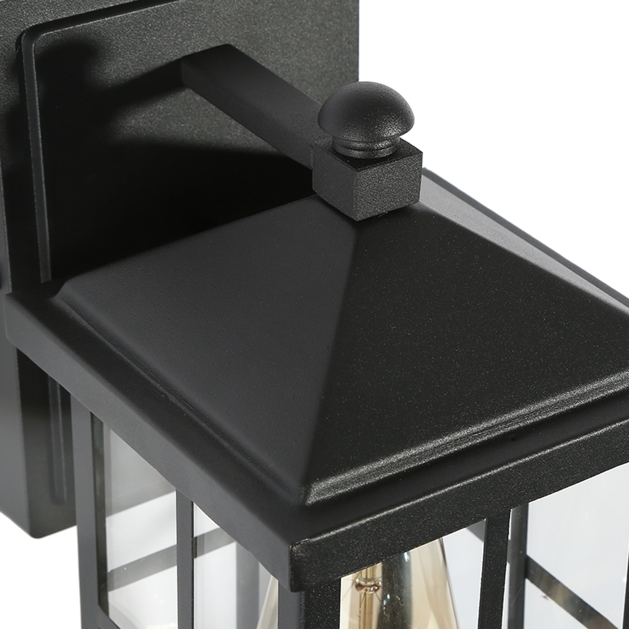 LNC 1-Light Modern Matte Black Outdoor Wall  Lighting Fixture for Patio/Porch