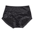 thumbnail image 1 of Gibobby Panty Microfibra con Encaje Ropa interior talla grande para mujer, bragas Bikini algodón, bragas Hipster suaves encaje, bragas sexis elásticas para mujer（Negro， 4XL), 1 of 3