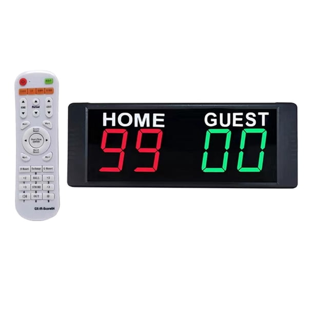 Eigraketly Portable Electronic Scoreboard Remote Control Wall Mount Basketball Ropa Deportiva, Zapatos