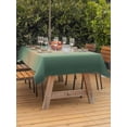 thumbnail image 3 of Outdoor Tablecloths with Umbrella Hole & Zipper, Green Ombre 54x80 Inch Tablecloth Rectangle, Modern Yellow Gradient Farmhouse Art Waterproof Table Cloth, Patio/Pool/Picnic Table Covers, 3 of 8