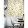thumbnail image 3 of Yellow Spring Floral Sheer Curtains 63 Inch Length 2 Panels Set, Summer Botanical Elegant Voile Window Treatment Rod Pocket Curtains Sheers Drapes for Bedroom/Living Room/Kitchen 52x"63"x2, 3 of 7