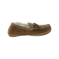 thumbnail image 2 of Old Friend Mens Leather Soft Sole Moccasin Slippers, 2 of 3