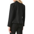 thumbnail image 3 of INSPIRE CHIC Women's Double Breasted Blazer Long Sleeve Casual Work Suit Blazers Jacket S Black, 3 of 5