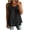 Black, variant on Women's Long Tank Top Casual Crew Neck Camisole Pullover Lightweight Flowy Summer Blouse for Daily Vacation Beach Wear