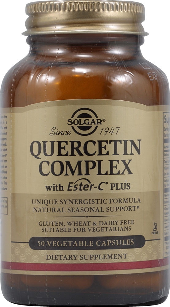 Solgar Quercetin Complex with Ester C Plus 50 Vegetable Capsules