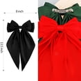 thumbnail image 7 of CoCoMangos Hair Bows for Women Girls 3Pcs Pink Red Rose Red Silky Satin Large Bows Hair Clip Oversized Hair Ribbons Long Tail Big Bows Hair Accessories, 7 of 7