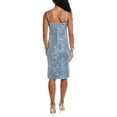 thumbnail image 2 of Elie Tahari womens  Cowl Neck Sequin Mini Dress, 2, Blue, 2 of 2