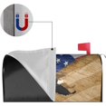 thumbnail image 3 of American Flag Flying Bald Eagle Mailbox Covers Magnetic Waterproof Mail Cover Letter Post Box Wraps for Home Garden Yard Decor, 21x18 in, 3 of 6