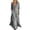 Gray, variant on Lnmiateer Vintage Collared Long Sleeve Maxi Dress Ladies Loose Fit Front Split Hem Side Pockets Soft Casual Dress Autumn Winter Travel Outdoor Outfit