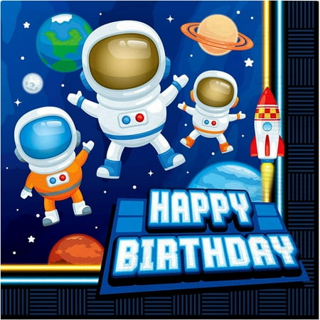 Outer Space Napkins 16 Count - Outer Space Party Supplies