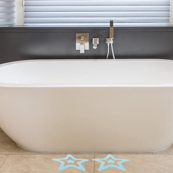 NICEXMAS Bathtub Non Slip Decals Star Shaped Dark Blue 12Pcs Bathroom Accessories