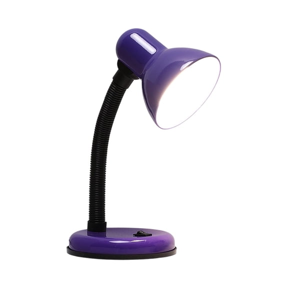 Desk Lamp,Table Lamp,Led Replaceable Bulb Eye Protection Reading Desk Lamp Plug-In Dormitory Desk For Learning 5-Watt Three Color Light.(Purple)