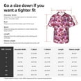 thumbnail image 3 of KLL Men's Hawaiian Shirt Short Sleeve Button Down Beach Shirts-Orchids Flowers, 3 of 5