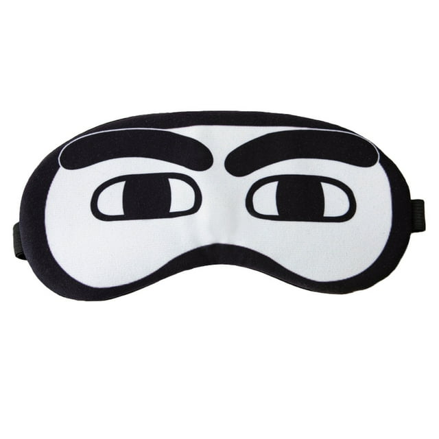 Venda divertida para los ojos para mujeres, hombres y niños, sombras de ojos suaves para la noche, para siestas de viaje