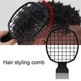 thumbnail image 3 of Guardurnaity Peine para rizar el cabello 2 en 1, herramienta de estilismo para hombres, accesorios de salón de peluquería africanos ligeros de Cuidado del cabello, 3 of 6