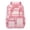 Pink, variant on Clear Stadium Backpack, Large Capacity Transparent PVC Daypack, Heavy Duty Waterproof Travel Bag with Front Pocket & Side Mesh for Work & School