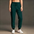 thumbnail image 4 of Joggers for Women High Waisted Drawstring Sweatpants Trendy Joggers with Pockets Workout Athletic Sweat Pants 2026 Dark Green S, 4 of 4