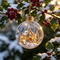 thumbnail image 3 of Glowing Christmas Story Ornament with Warm LED and 3D Mini Holiday Scene Glowing Christmas Story Ornament, 3D Mini Scene, Warm LED Glow, Ready To Hang, Tree And Wreath Decor, 3 of 7