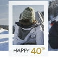 thumbnail image 3 of MasteelfCA Happy 40th DIY Paper Picture Frame Cutouts Photo Booth Props for Birthday Party, 3 of 7