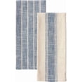 thumbnail image 6 of KAF Home Slubbed Cotton Kitchen Towels, Natural Rustic, 18” x 28”, Navy, 4-Pack, 6 of 8