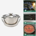 thumbnail image 4 of FUTUREORYY Pot multi-Usage en Acier Inoxydable Argent Résistant à la Chaleur Outil de Cuisson pour Hôtels Lot de 1, 4 of 8