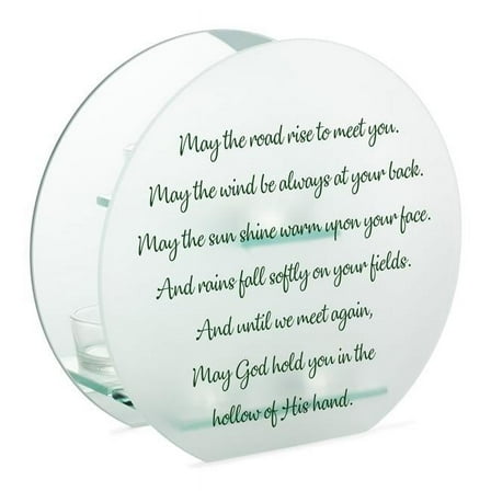 Cottage Garden MCHR26 Irish Blessing May The Road Rise Candle Holder