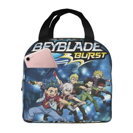 

Beyblade Burst Turbo Sparking Lunch Bag Tote Shoulder Bags Insulated Lunch Box Picnic Beach Work