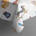 thumbnail image 4 of Cartoon Dachshund Rectangle Tablecloth 60"x120",Waterproof Polyester Rectangle Table Cloth, Wipeable Spillproof Polyester Tablecloth for Dining, Camping, Indoor and Outdoor, 4 of 6