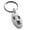 Silver, variant on Stainless Steel Letter T Initial 3D Monogram Engraved Small Oval Charm Keychain Keyring