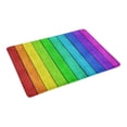 thumbnail image 2 of MKHERT Empty Rainbow Colored Wood Background Doormat Rug Home Decor Floor Mat Bath Mat 23.6x15.7 inch, 2 of 3