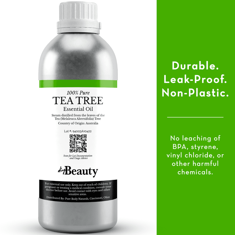 Tea Tree Essential Oil, 8 Fl Oz - 100% Pure & Organic for Skin, Hair, Face, and Scalp by DIYBeauty