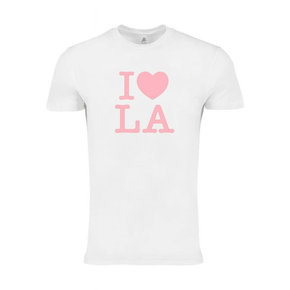I Love LA Los Angeles Cotton White Unisex Tee Shirts - Small