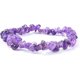 thumbnail image 1 of Pulsera elástica de amatista con cristales curativos, color morado, 5,7 cm de diámetro interior, estilo moderno, joyería de moda para mujer, regalo ideal para San Valentín., 1 of 4