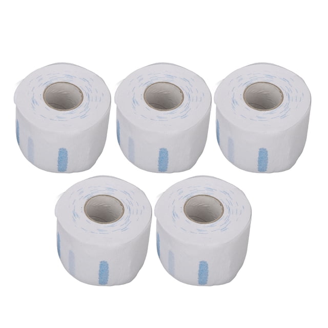 5 rollos de papel de peluquería desechable, limpio, suave, respetuoso con la piel, para cortar el pelo, para peluquería